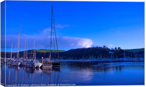 River Dart, Devon Canvas Print by Graham Lathbury