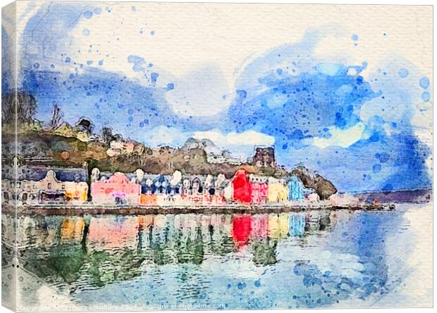 Tobermory, Isle of Mull Canvas Print by Graham Lathbury