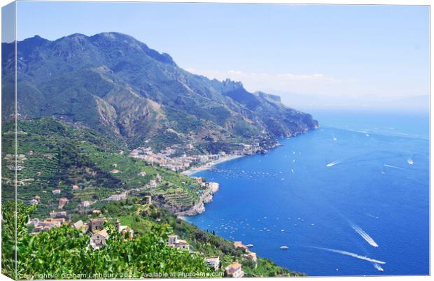 Amalfi Coast Italy Canvas Print by Graham Lathbury