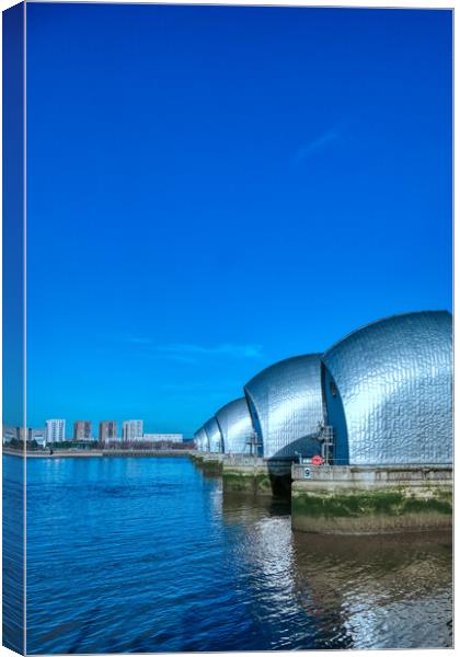 The Thames Barrier Canvas Print by Stuart Chard