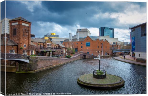 Birmingham Canal Junction Canvas Print by Stuart Chard