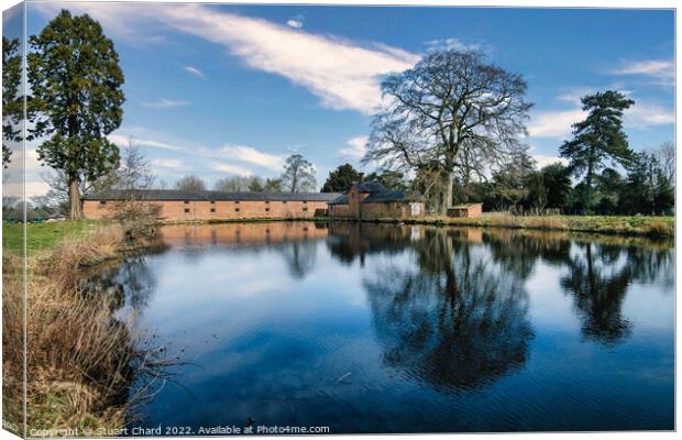 Lake in the English countryside Canvas Print by Stuart Chard