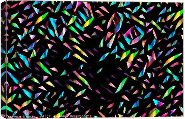Stained glass shards Canvas Print by Stuart Chard