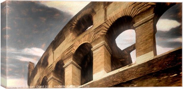 Colosseum, Rome Italy Canvas Print by Stuart Chard