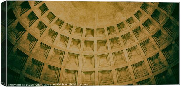 Pantheon in Rome, Italy Canvas Print by Stuart Chard
