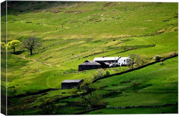 Sleddale Hall, Uncle Monty's cottage in "Withnail  Canvas Print by Peter Wiseman