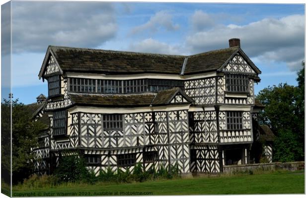 Little Moreton Hall Canvas Print by Peter Wiseman