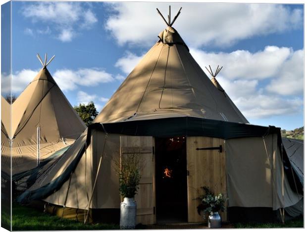 Tepee Canvas Print by Peter Wiseman