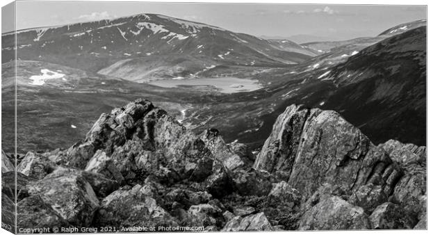 Mountain View Canvas Print by Ralph Greig