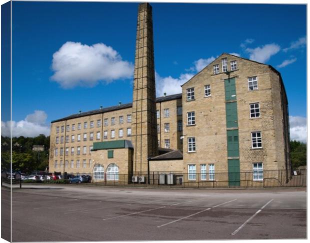 Old textile Mill in Huddersfield Canvas Print by Roy Hinchliffe