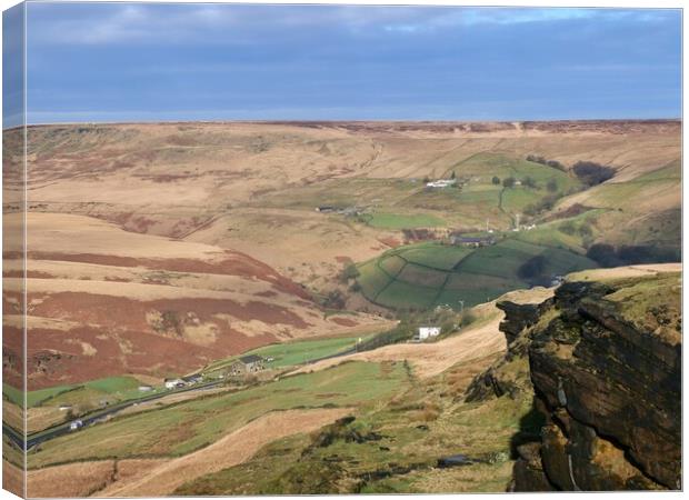 Marsden moor landscape Canvas Print by Roy Hinchliffe