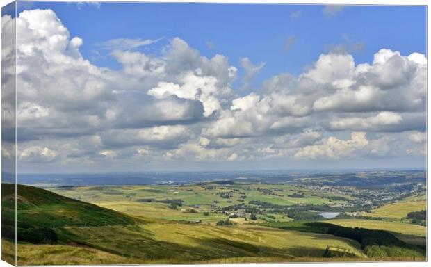 View across the Holme Valley Canvas Print by Roy Hinchliffe