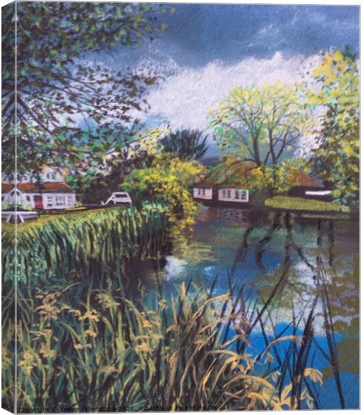 Willy Lotts Cottage - Suffolk Canvas Print by Trevor Whetstone