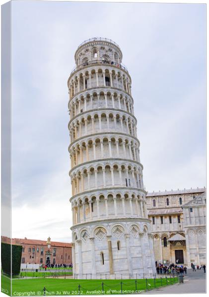 Tower of Pisa in Pisa, Italy Canvas Print by Chun Ju Wu