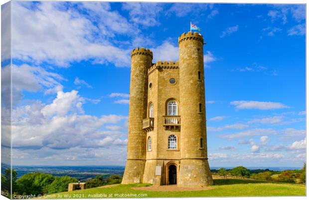 Broadway Tower in Worcestershire, Cotswolds area, England, UK Canvas Print by Chun Ju Wu