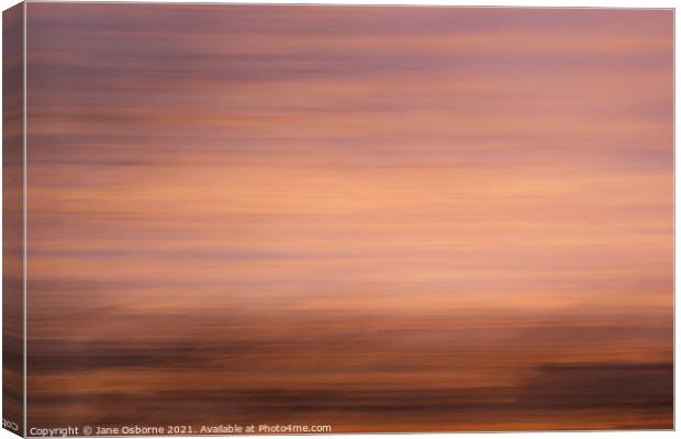 Abstract Sunset Canvas Print by Jane Osborne