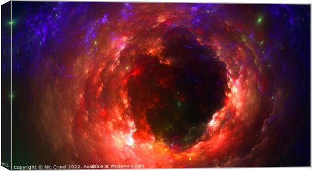 Through the wormhole Canvas Print by Nic Croad