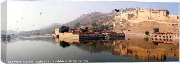 The Amber Fort Canvas Print by Simon Peake