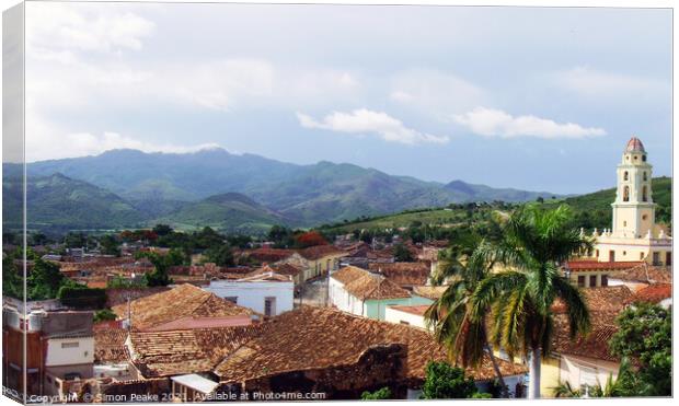 Cuban Landscape Canvas Print by Simon Peake