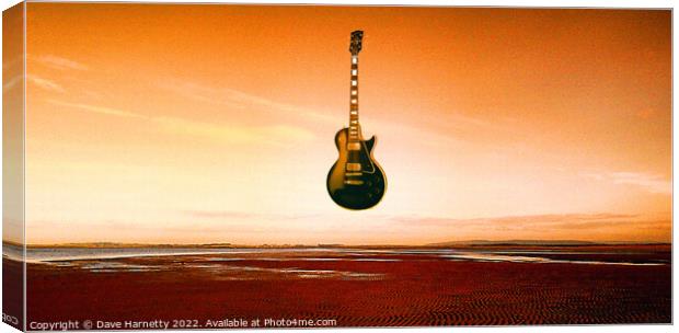 Sky Guitar 2 Canvas Print by Dave Harnetty