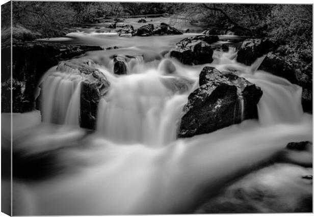 Scaur water Penpont Dumfries Canvas Print by christian maltby