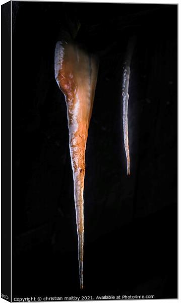 Rusty Icicle  Canvas Print by christian maltby