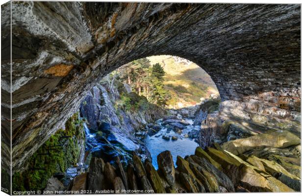 Under Ogwen Canvas Print by John Henderson