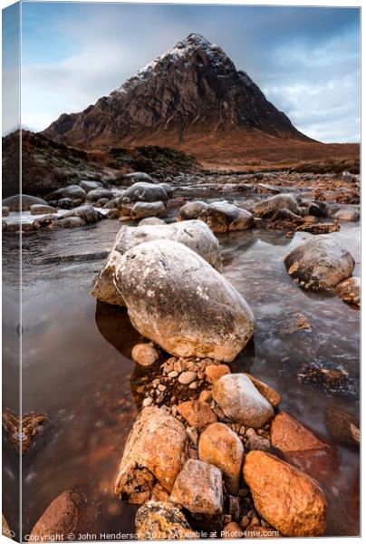  Buachaille Etive Mor Canvas Print by John Henderson