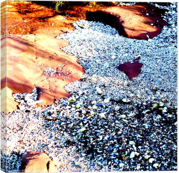 Rock and Sand III Canvas Print by George Moug