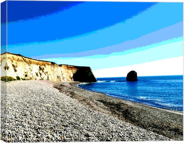 Freshwater Bay, Isle Of Wight, UK Canvas Print by George Moug