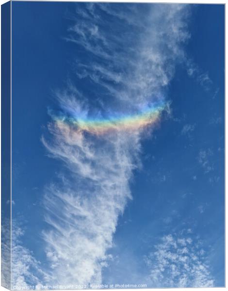 Pahelion rainbow Canvas Print by Michael bryant Tiptopimage