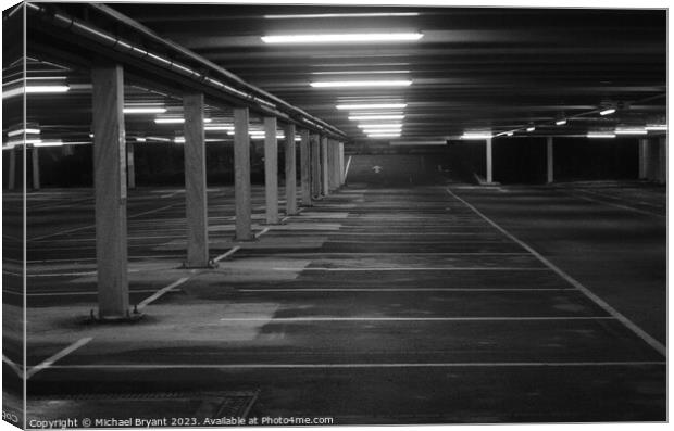 Car park photography  Canvas Print by Michael bryant Tiptopimage