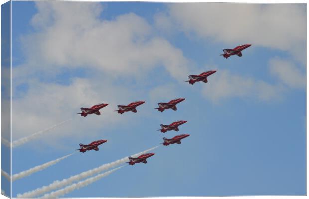 red arrows Canvas Print by Michael bryant Tiptopimage