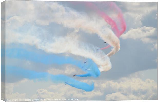  the red arrows Canvas Print by Michael bryant Tiptopimage
