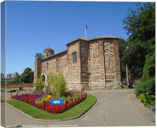 Majestic Colchester Castle in Support of NHS Canvas Print by Michael bryant Tiptopimage