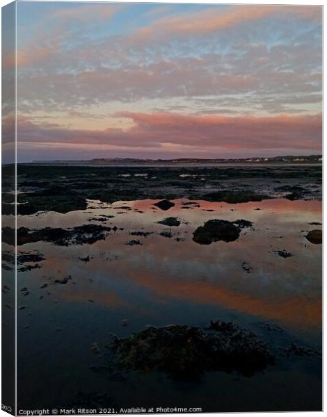 Pink Dusk  Canvas Print by Mark Ritson