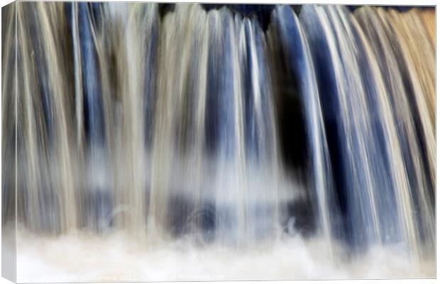 Waterfall in Hull Pot Beck Horton in Ribblesdale Canvas Print by Mark Sunderland
