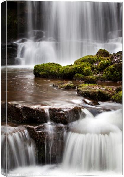 Scaleber Force near Settle Canvas Print by Mark Sunderland