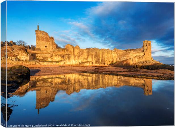 St Andrews Castle at Dawn Canvas Print by Mark Sunderland