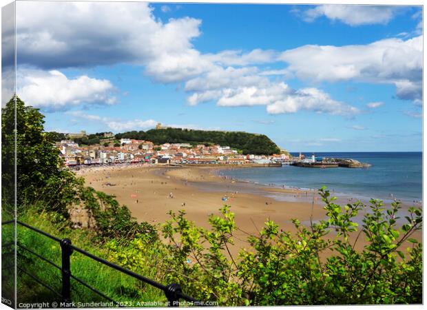 South Bay at Scarborough Canvas Print by Mark Sunderland