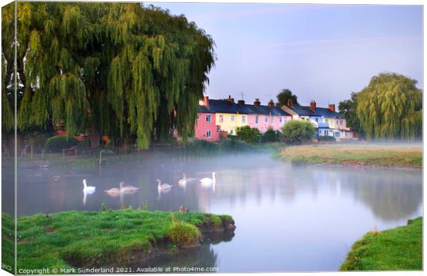 Sudbury Water Meadows Canvas Print by Mark Sunderland