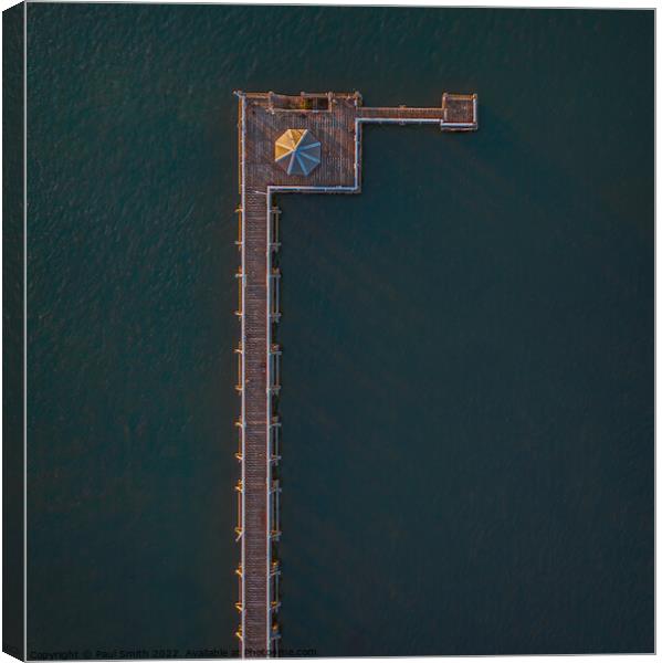 Yarmouth Pier by Drone Canvas Print by Paul Smith