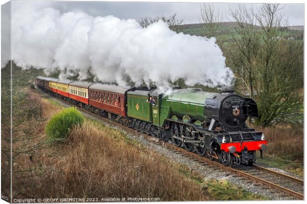 Flying Scotsman 60103 Canvas Print by GEOFF GRIFFITHS
