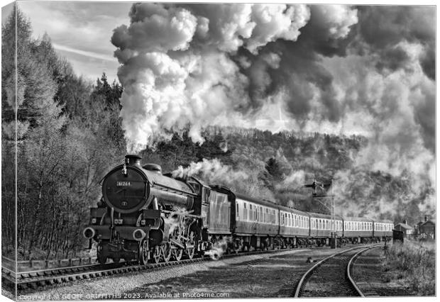 61264 North Yorkshire Moors railway Canvas Print by GEOFF GRIFFITHS