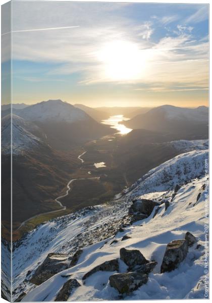 Glen Etive Canvas Print by Nicholas Brown