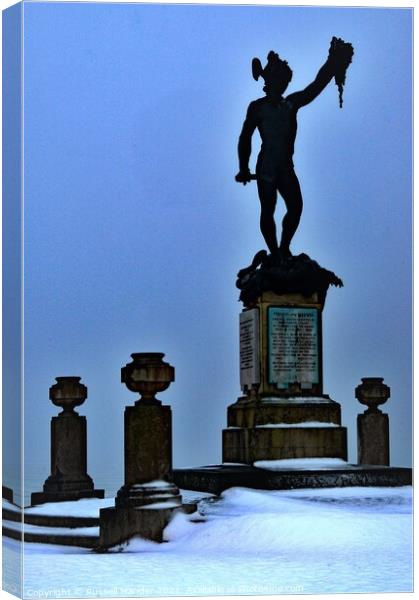 PERSEUS IN THE SNOW Canvas Print by Russell Mander