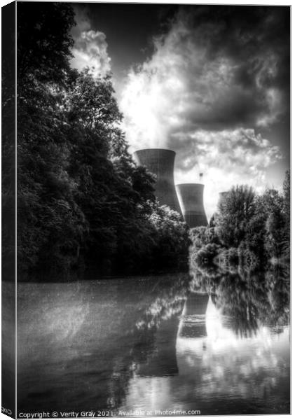Ironbridge Cooling Towers Canvas Print by Verity Gray