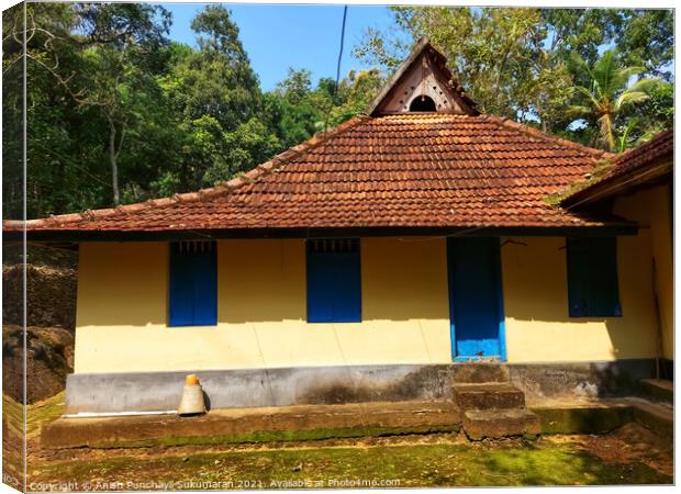 well preserved old house in Kerala India  Canvas Print by Anish Punchayil Sukumaran