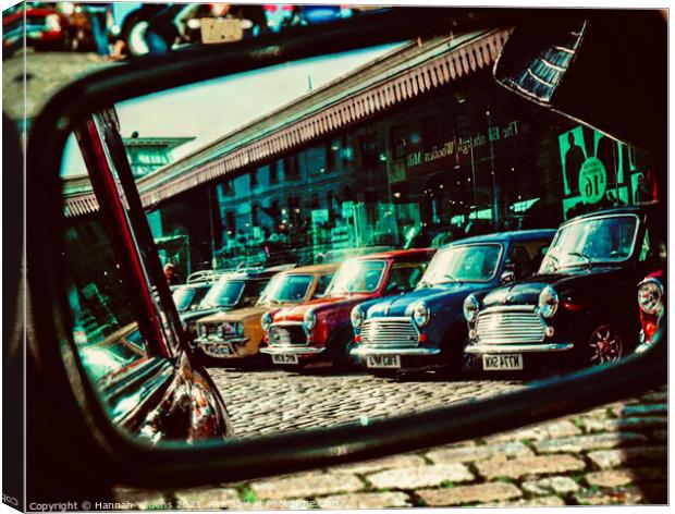 Classic Minis at the Barbican in Plymouth Canvas Print by Hannah Youens