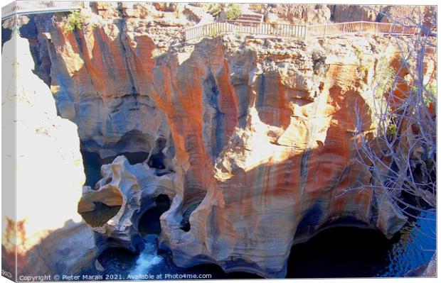 Bourke's Luck Potholes near Sabie South Africa Canvas Print by Pieter Marais